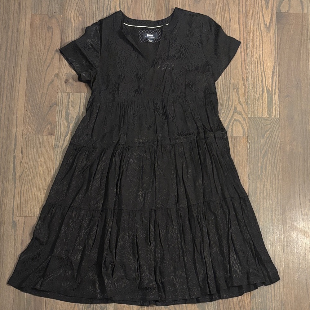 Maeve by Anthropologie Black Lace Short Sleeve Dress, Size XS, LIKE NEW!